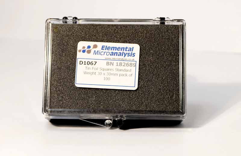 Tin Foil Squares Standard Weight 30 x 30mm pack of 100